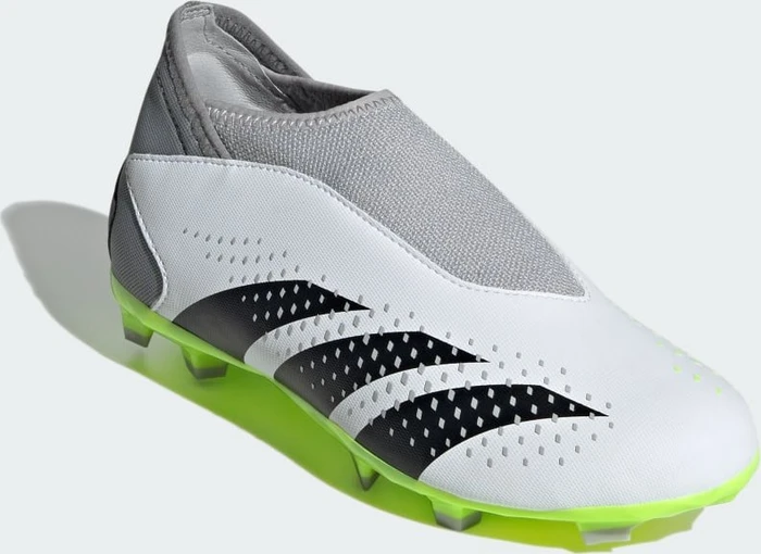 adidas Predator Accuracy.3 Laceless FG cloud white/core black/lucid lemon (Junior)