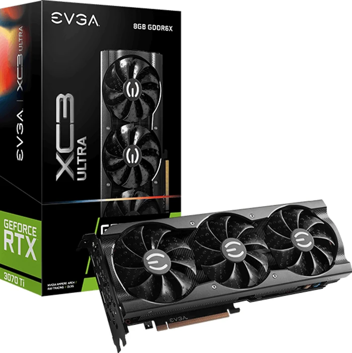 EVGA GeForce RTX 3070 Ti XC3 Ultra Gaming, 8GB GDDR6X, HDMI, 3x DP