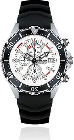 Chris Benz Depthmeter Chronograph 300m Taucheruhr arktisweiß/schwarz