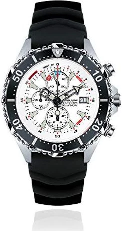 Chris Benz Depthmeter Chronograph 300m Taucheruhr arktisweiß/schwarz