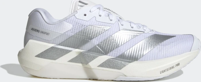 adidas Adizero Dropset Pro cloud white/silver metallic (Damen)