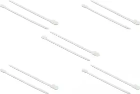 DeLOCK Kabelbinder mit Befestigungsöse, 7.6mm, 300mm, weiß, 10 Stück