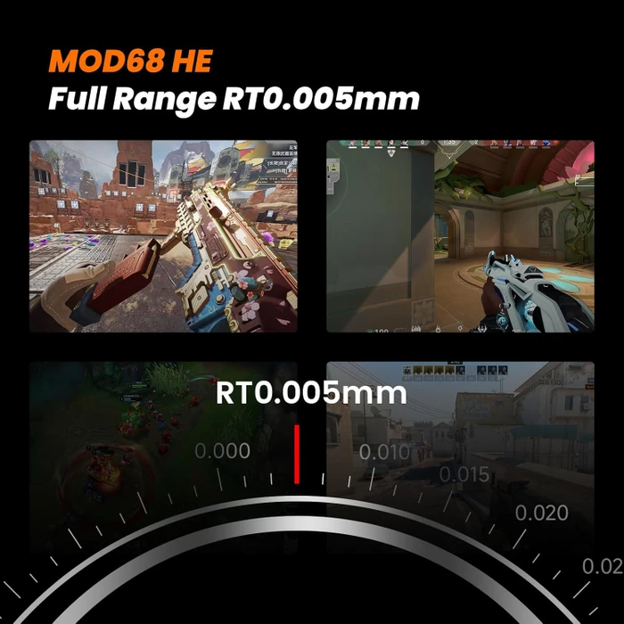 Akko MOD68 HE, LEDs RGB, hot-swap, AstroAim Magnetic, USB/Bluetooth, DE