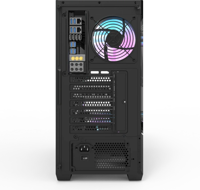 DarkFlash DS900 Air Black, inkl. Lüfter, Glasfenster