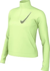 Nike Swoosh Dri-FIT 1/2-Zip Laufshirt langarm barely volt (Damen)