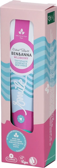Ben & Anna Wild Berry Zahnpasta mit Fluorid, 75ml
