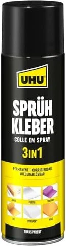 UHU 3in1 Sprühkleber, 500ml