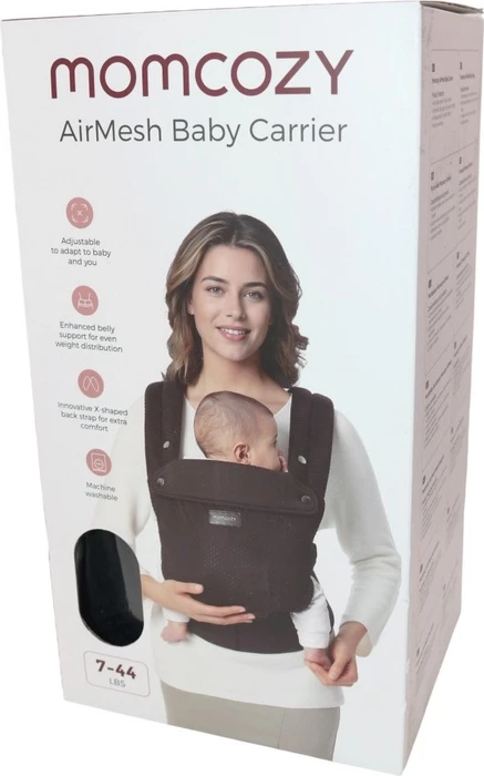 Momcozy PureHug Air Mesh Babytrage schwarz