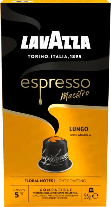 Lavazza Espresso Maestro Lungo Kaffeekapseln, 10 Stück