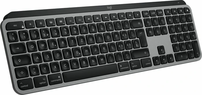 Logitech MX Keys for Mac space gray, Space Grey, USB/Bluetooth, US
