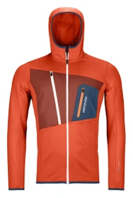 Ortovox Fleece Grid Hoody Funktionsjacke desert orange (Herren)