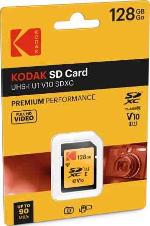 Kodak 580X R85/W20 128GB, UHS-I U1, Class 10