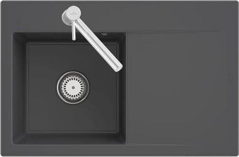 Villeroy & Boch Subway Style 45 Einbau Becken links graphite