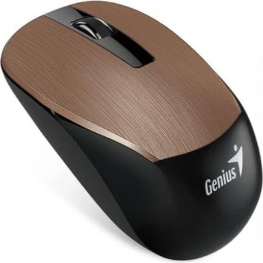 Genius NX-7015 V2 Wireless BluEye Mouse Rosy Brown braun/schwarz, USB