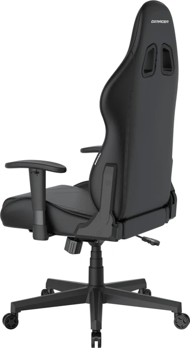 DXRacer Prince Series PF132 Gamingstuhl, schwarz mit weißen Nähten