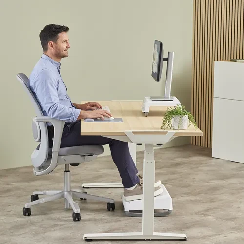 Fellowes Breyta XL Mausepad mit Handgelenkauflage, 280x210mm, grau