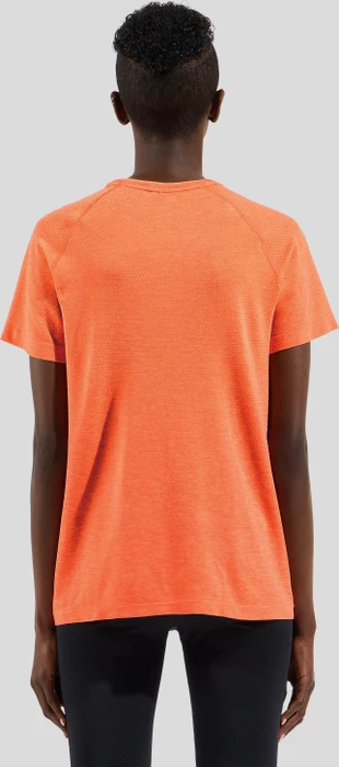 Odlo Essentials Seamless Funktionsshirt kurzarm living coral melange (Damen)