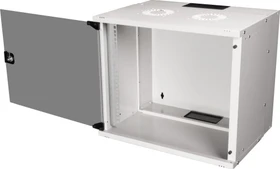 Equip Eco Mount 19" Wandgehäuse 9HE, Flatpack, Sicherheitsglastür, IP20, RAL 7035, 400mm tief