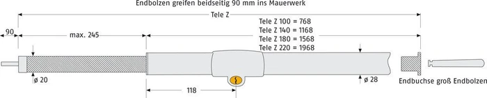 ABUS Tele-Z 220 weiß, Fenster-Zusatzsicherung