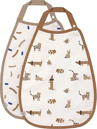 Lässig Lätzchen XL Little Mateys Royal Blau, 2 Stück