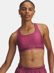 Under Armour Armour Mid Crossback Sport-BH fuchsia dusk/dark maroon (Damen)