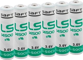 Saft LS 14500 Mignon AA (ER14500), 6er-Pack