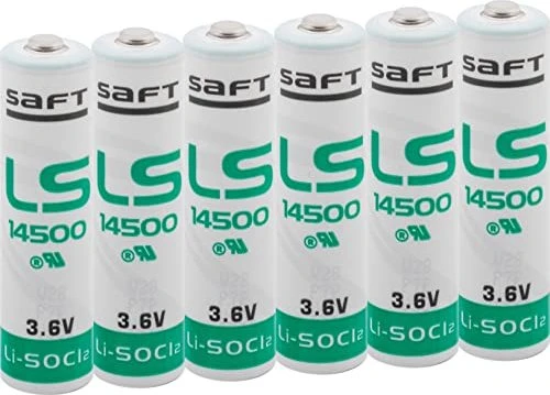 Saft LS 14500 Mignon AA (ER14500), 6er-Pack