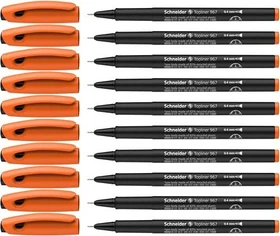 Schneider Topliner 967 Fineliner orange, 10er-Pack