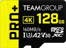 TeamGroup Pro+ R160/W90 128GB, UHS-I U3, A2, Class 10