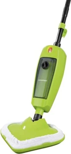 CLEANmaxx Dampfbesen limegreen/schwarz