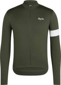 Rapha Core Thermal Trikot langarm dark green/white (Herren)