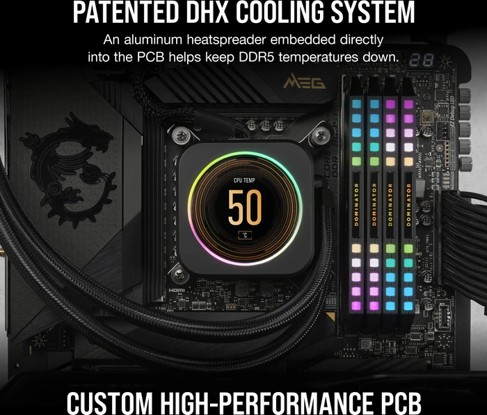 Corsair Dominator Platinum RGB grau UDIMM 64GB Kit, DDR5-6000, CL30-36-36-76