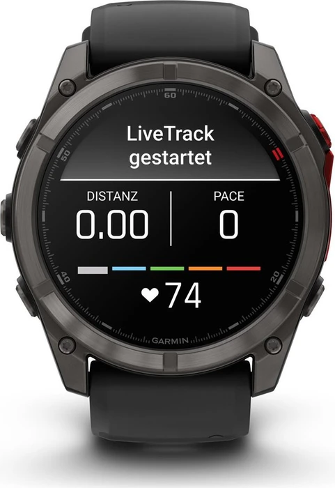 Garmin Fenix 8 Pro 51mm MicroLED carbon grey dlc titanium/black-pebble grey silicone