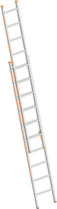 Layher Topic 1035 Alu 2-tlg. Schiebeleiter, 2x 10 Stufen