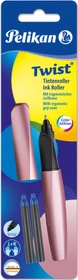 Pelikan Twist Tintenroller (Mine) girly rose, Rechts- und Linkshänder, Blister