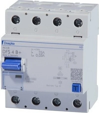 Doepke Fehlerstromschutzschalter DFS 4 063-4/0,30-B+ HD