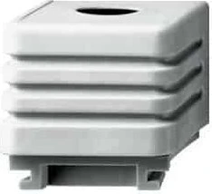 Gira Adapter zur Leitungseinführung 2fach, grau