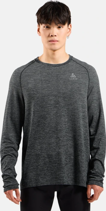 Odlo Essentials Seamless Laufshirt langarm grey melange (Herren)