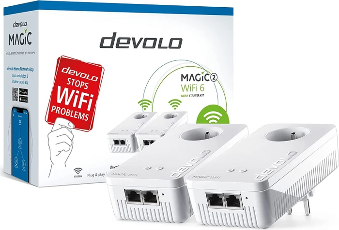 devolo Magic 2 WiFi 6 Mesh Multiroom Kit, 2er-Pack