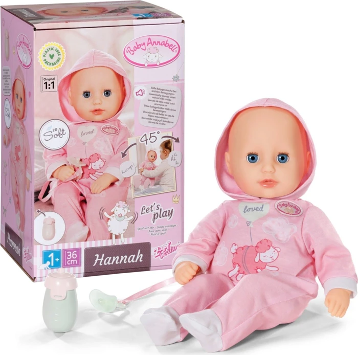 Zapf creation BABY Annabell Puppe - Hannah Spiel mit mir 36cm