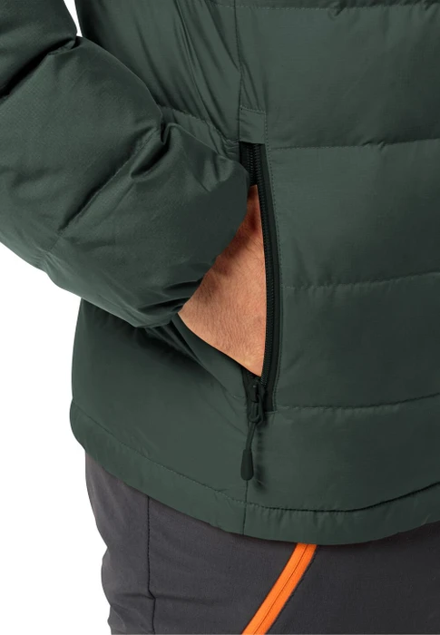 Jack Wolfskin Ather Down Funktionsjacke black olive/firefly (Herren)