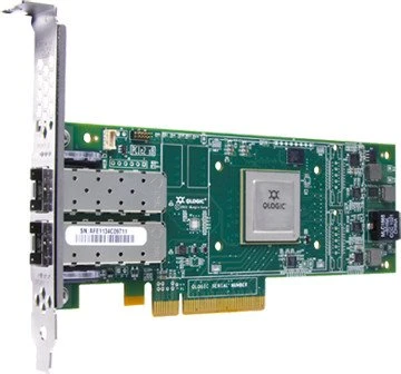 HP StoreFabric SN1000Q, 2x SFP+/Fibre Channel, PCIe 3.0 x8