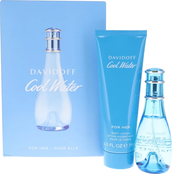 Davidoff Cool Water Woman EdT 30ml + Body Lotion 75ml Duftset