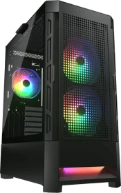 Cougar Airface RGB, schwarz, Glasfenster