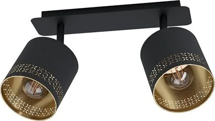 Eglo Esteperra Spot 2-flammig schwarz/gold