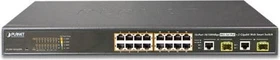 Planet FGSW Rackmount Smart Switch, 16x RJ-45, 2x RJ-45/SFP, 220W PoE+ (FGSW-1816HPS)