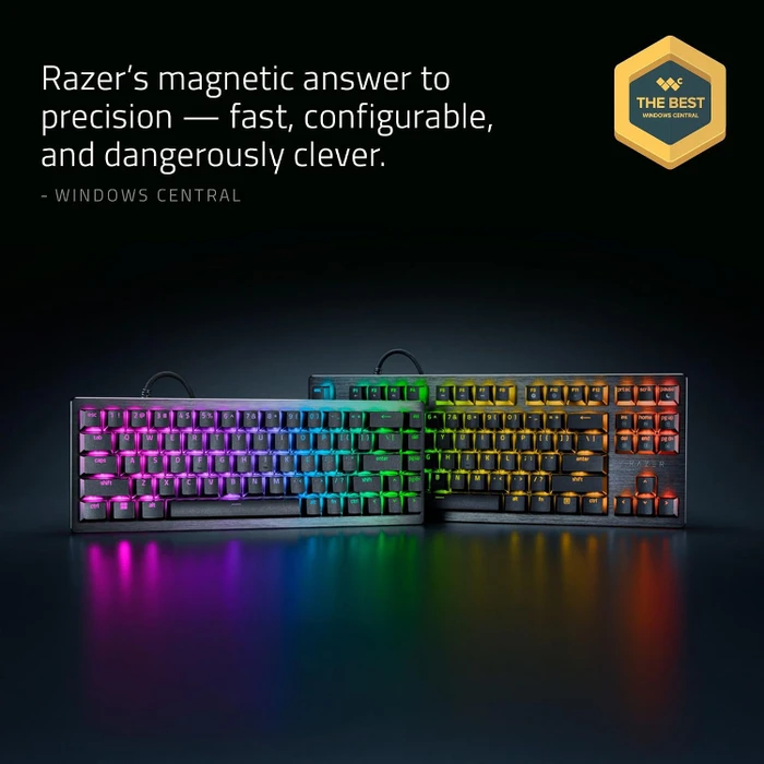Razer Huntsman V3 HE Magnetic Tenkeyless 8KHz, schwarz, LEDs RGB, Hall Effect Magnetic, USB, UK