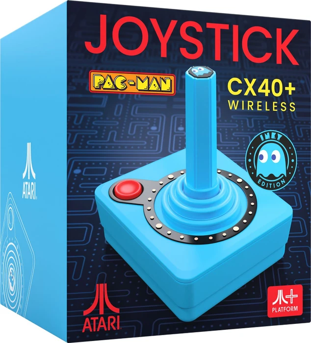 Atari CX40+ Wireless Joystick Ghost Edition Inky blau