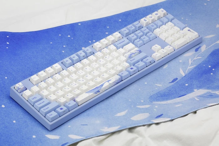 Varmilo Sea Melody Desk Mat XL, 900x400mm, Motiv blau