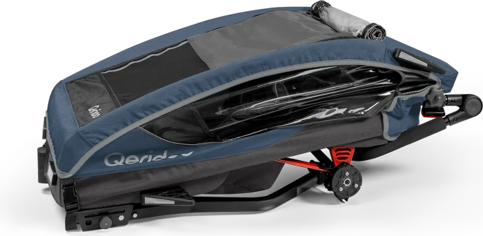 Qeridoo Sportrex 2 Fahrradanhänger jeans blue (Modell 2023)